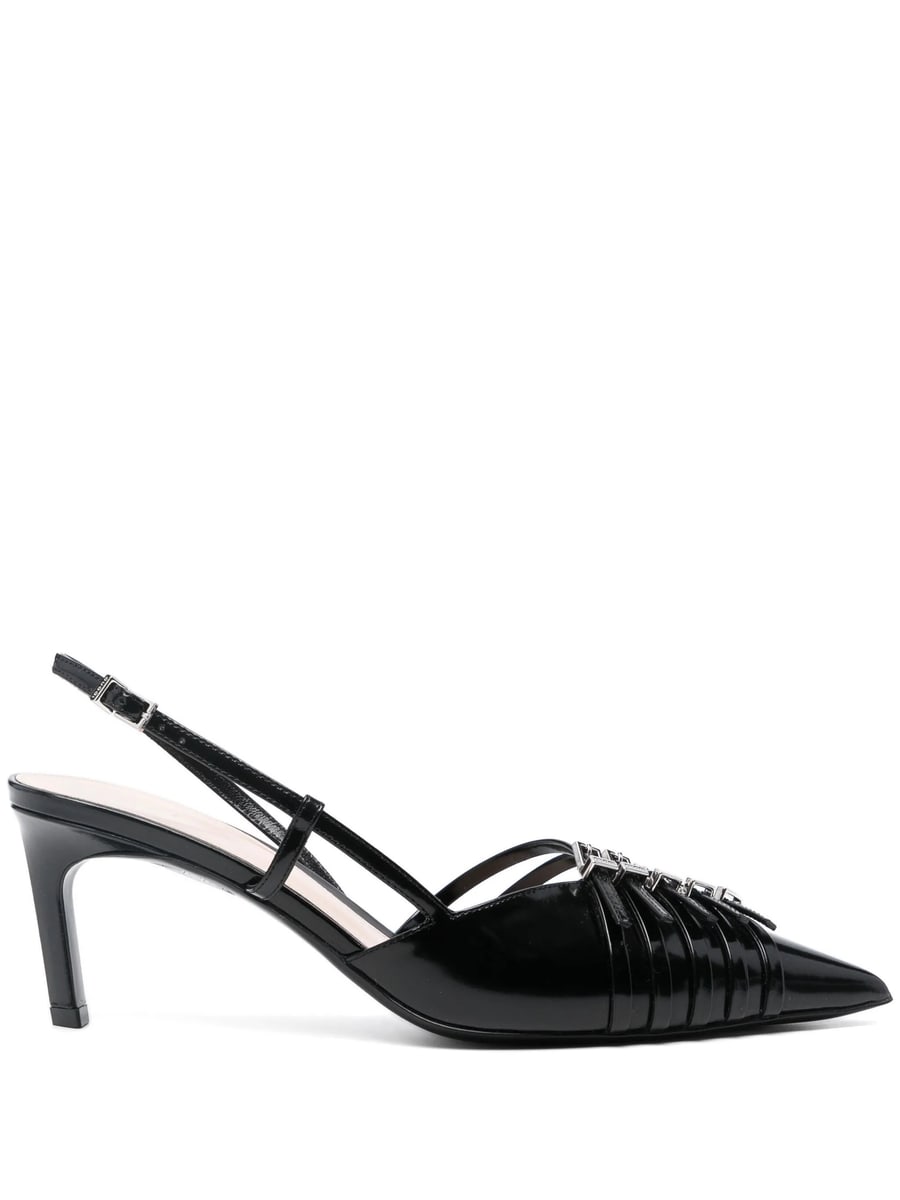 Gucci Gucci 65mm Leather Slingback Pumps
