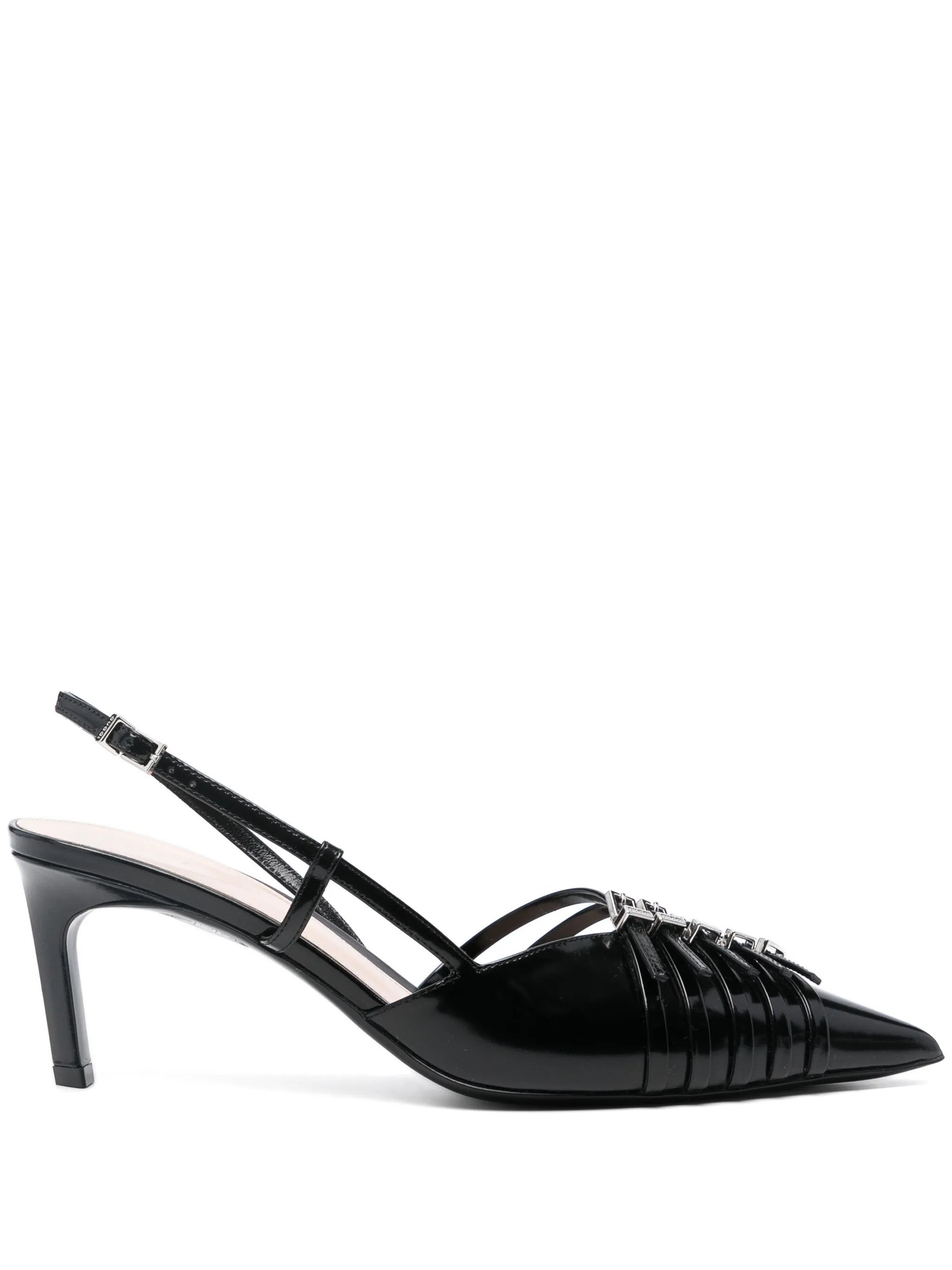 Gucci Gucci 65mm Leather Slingback Pumps