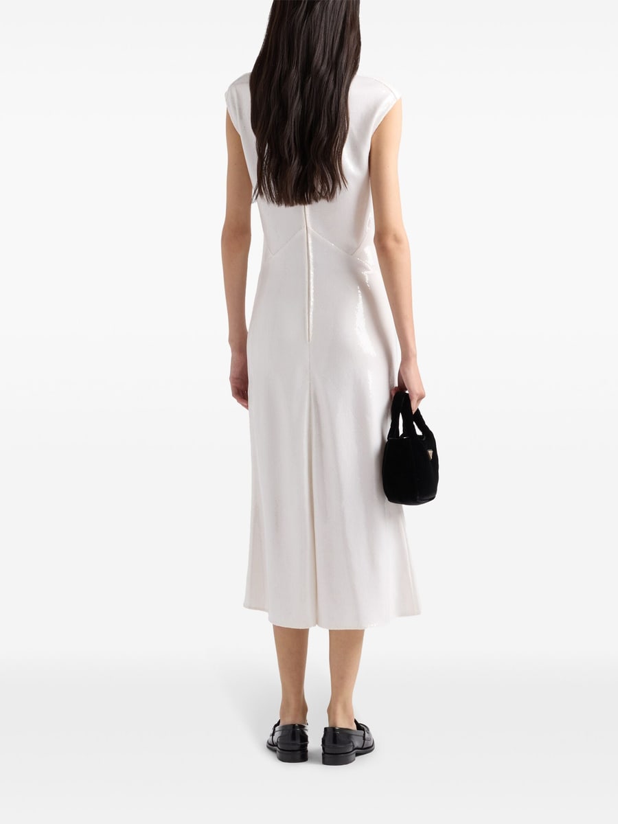 Prada Prada Sequined Midi Dress, view 5