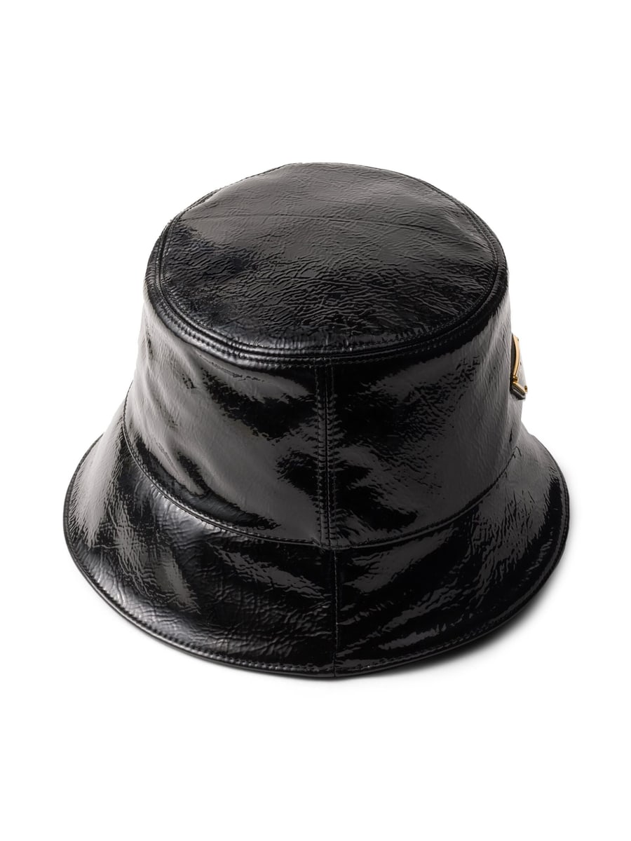 Prada Prada Triangle-logo Bucket Hat, view 3
