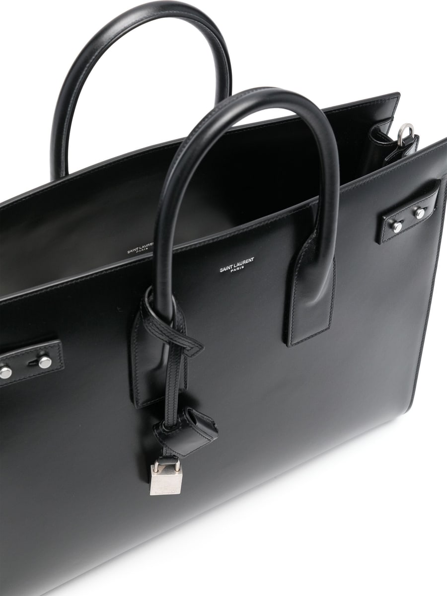 Saint Laurent Saint Laurent Logo-debossed Tote Bag, view 3