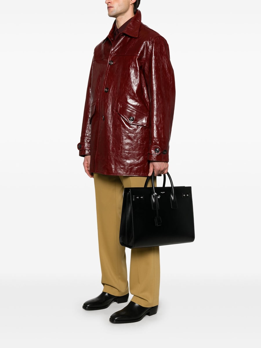 Saint Laurent Saint Laurent Logo-debossed Tote Bag, view 5