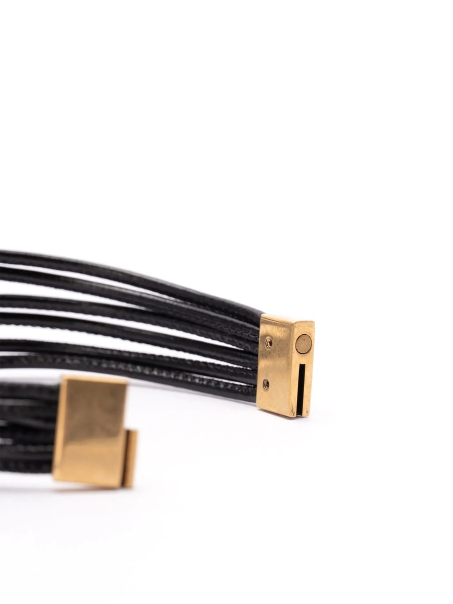 Saint Laurent Saint Laurent Babylone Cord Bracelet, view 3
