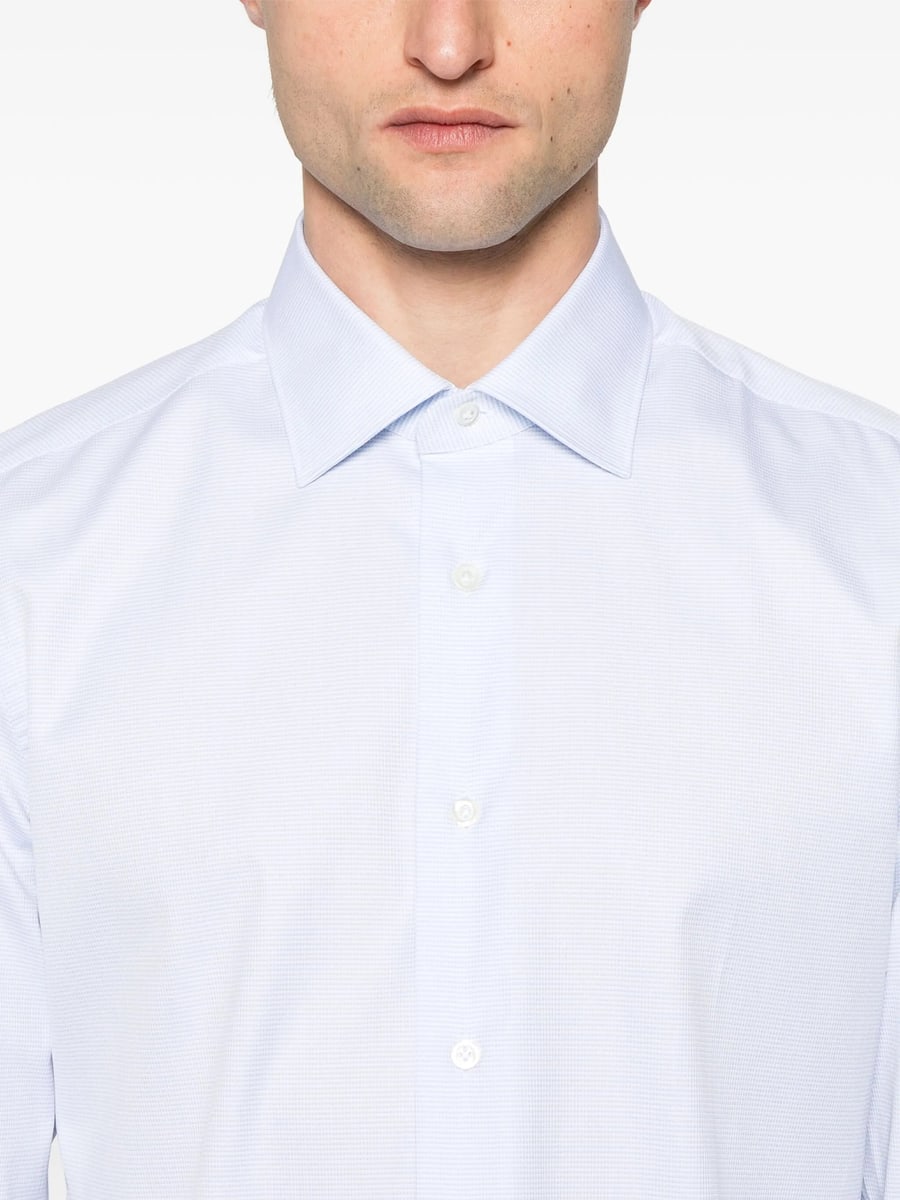 Mazzarelli Mazzarelli Mini-check Shirt, view 4