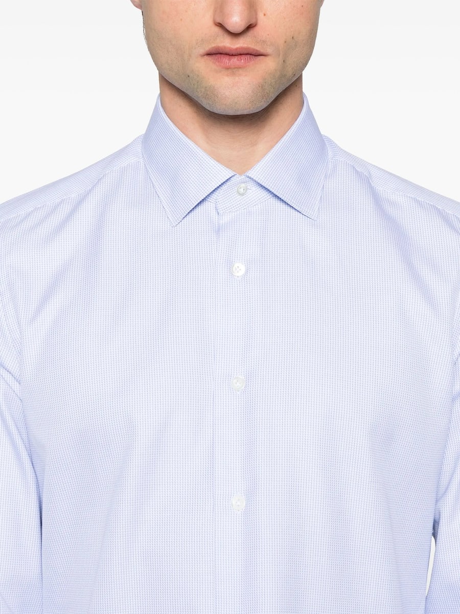 Mazzarelli Mazzarelli Mini-check Shirt, view 2