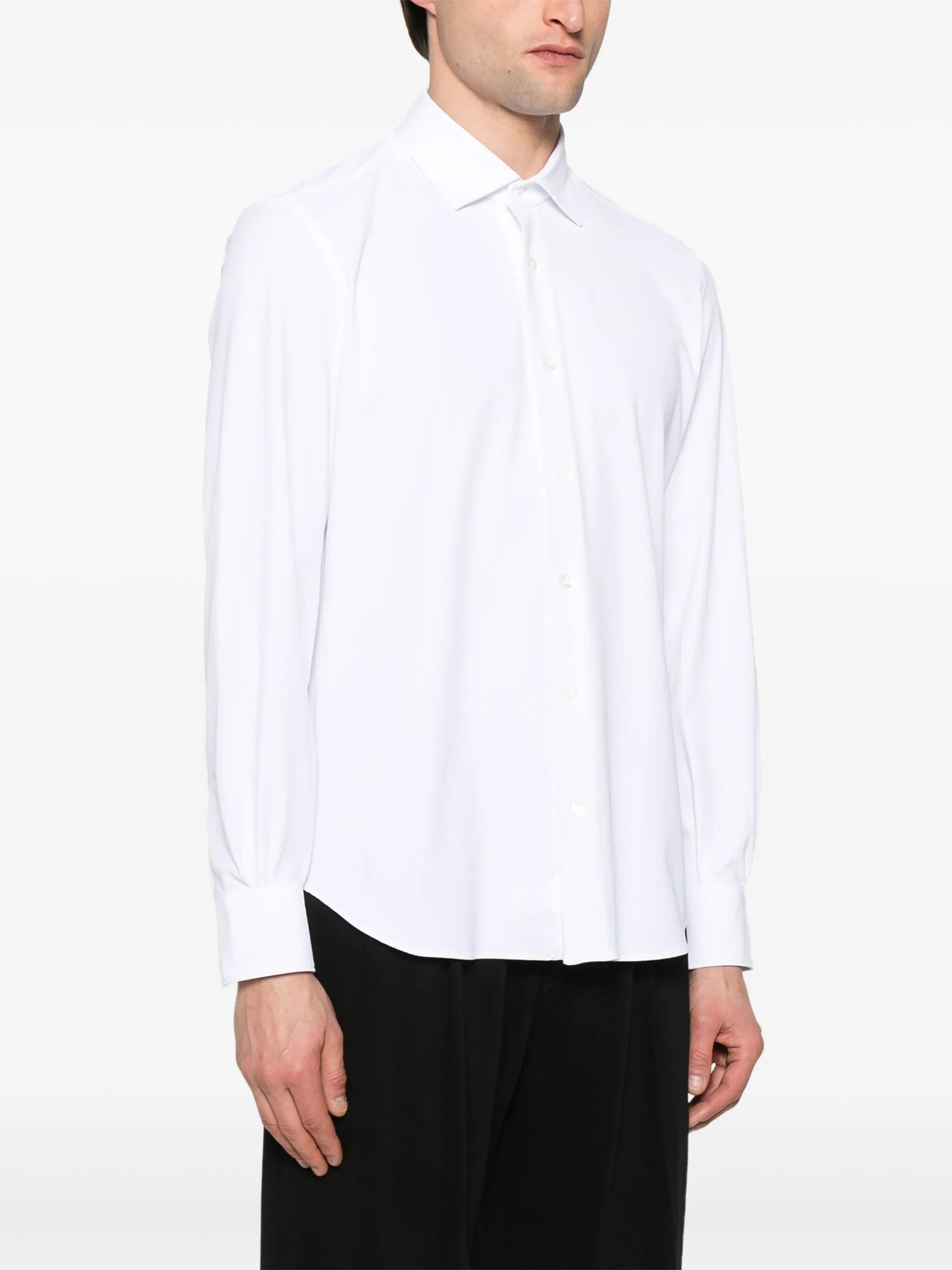 Mazzarelli Mazzarelli Piqué-weave Shirt, view 2