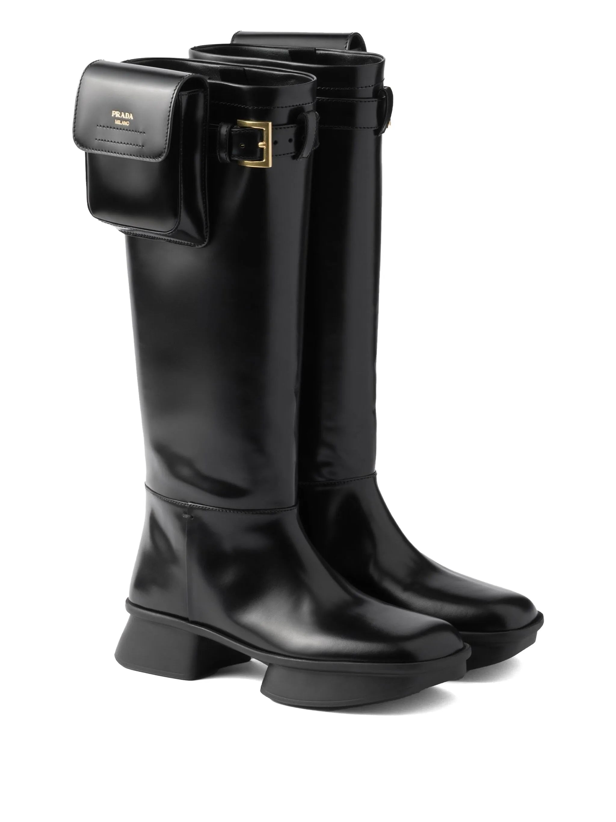 Prada Prada 40mm Pouch Boots, view 2