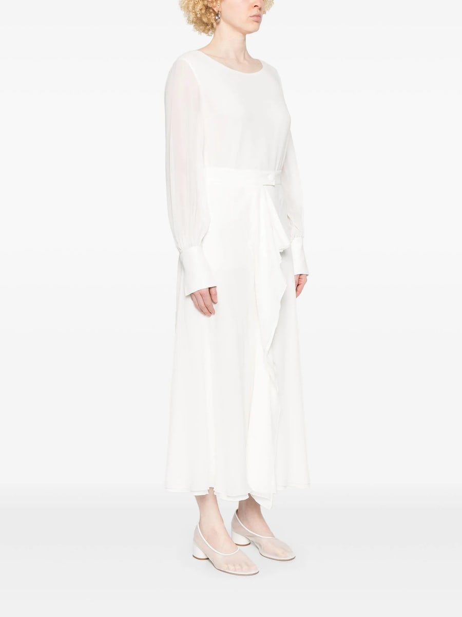 De Santis De Santis Draped Midi Skirt, view 4