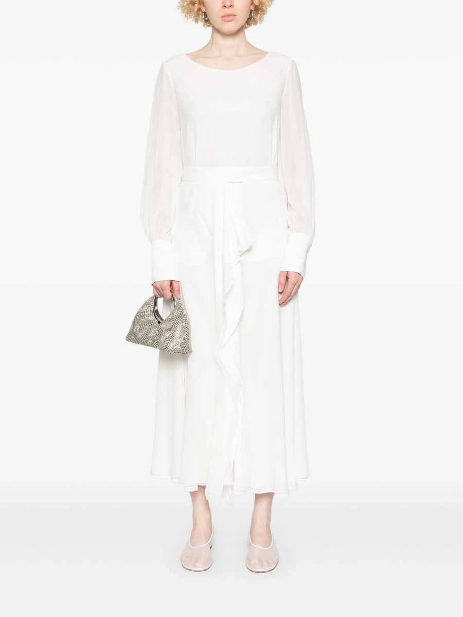 De Santis De Santis Draped Midi Skirt, view 5