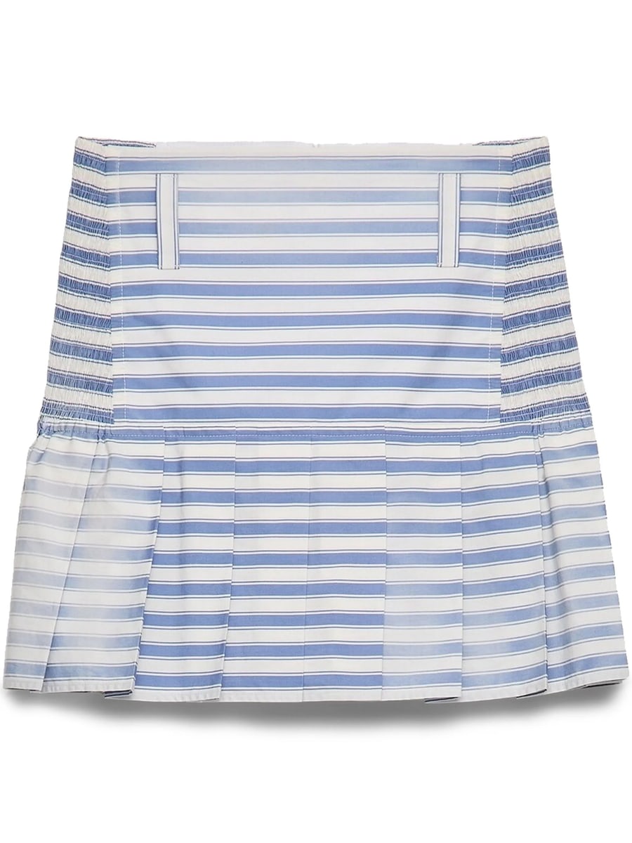Prada Prada Striped Poplin Mini Skirt