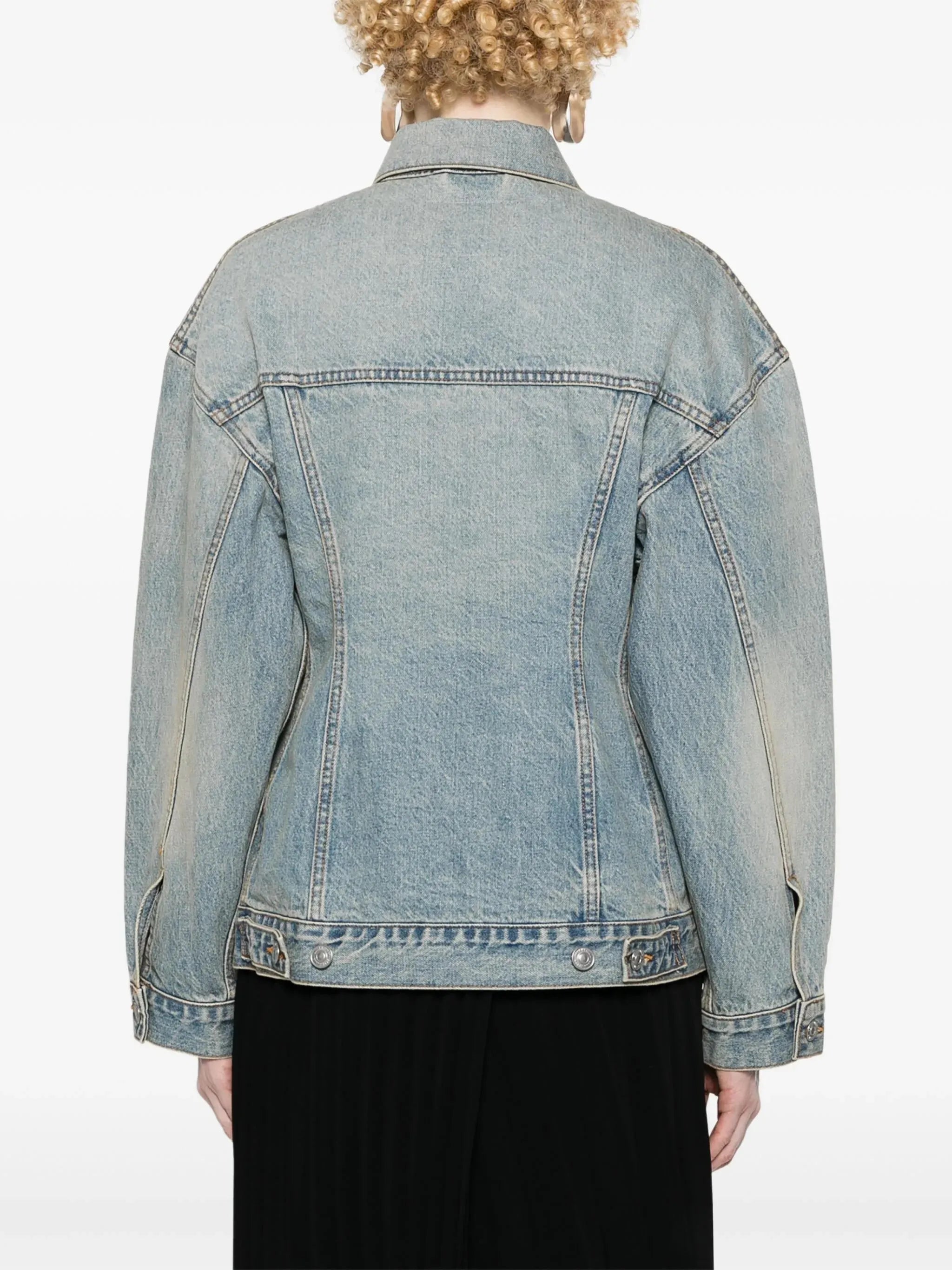 Balenciaga Balenciaga Hourglass Denim Jacket, view 2