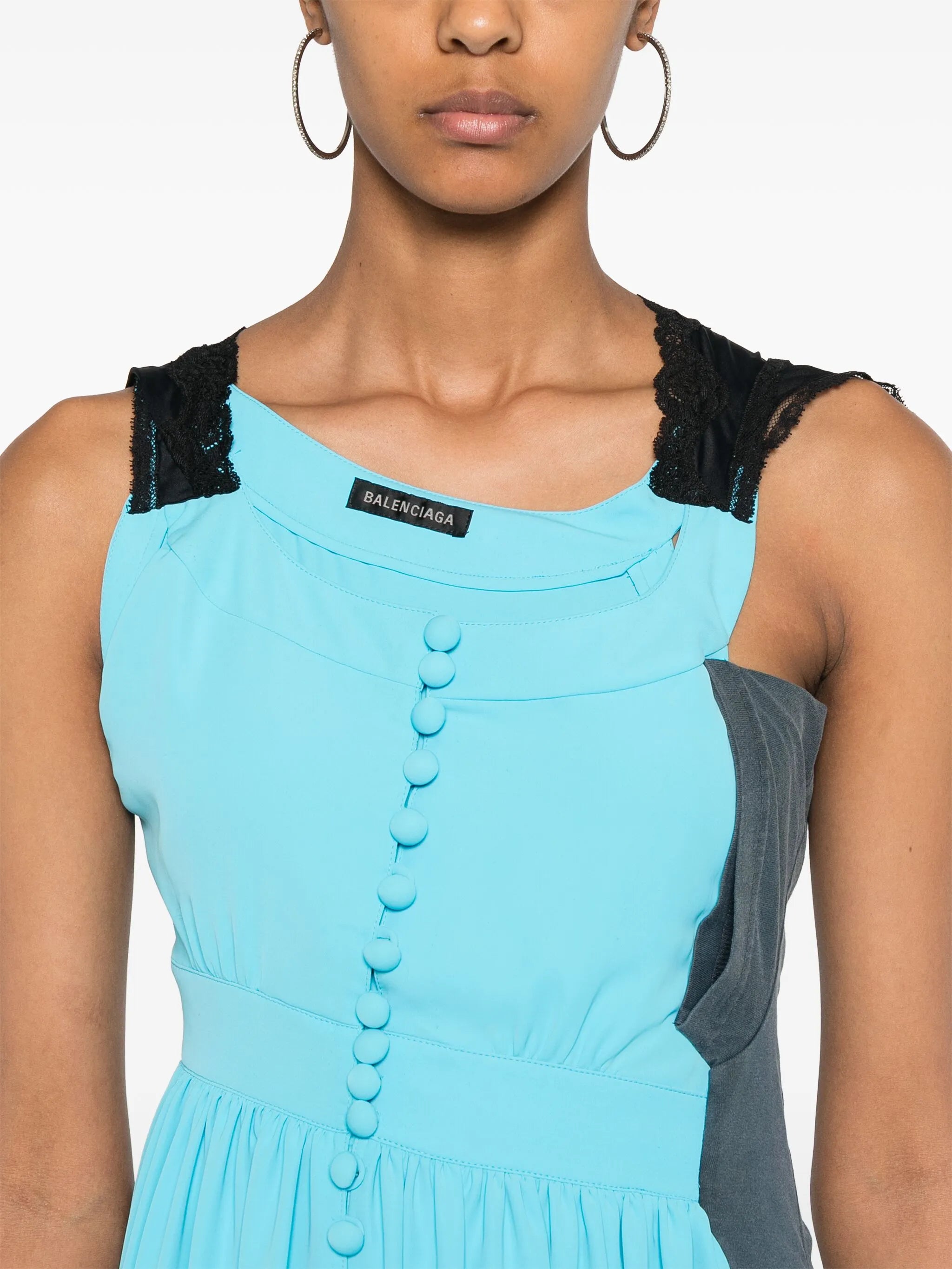 Balenciaga Balenciaga Asymmetric Panelled Dress, view 2