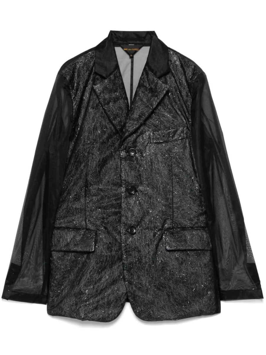 Comme des garçons Blazer monopetto in chiffon