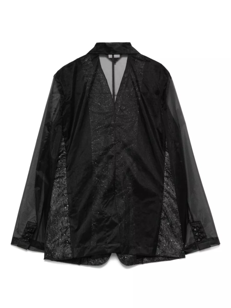 Comme des garçons Blazer monopetto in chiffon, view 2