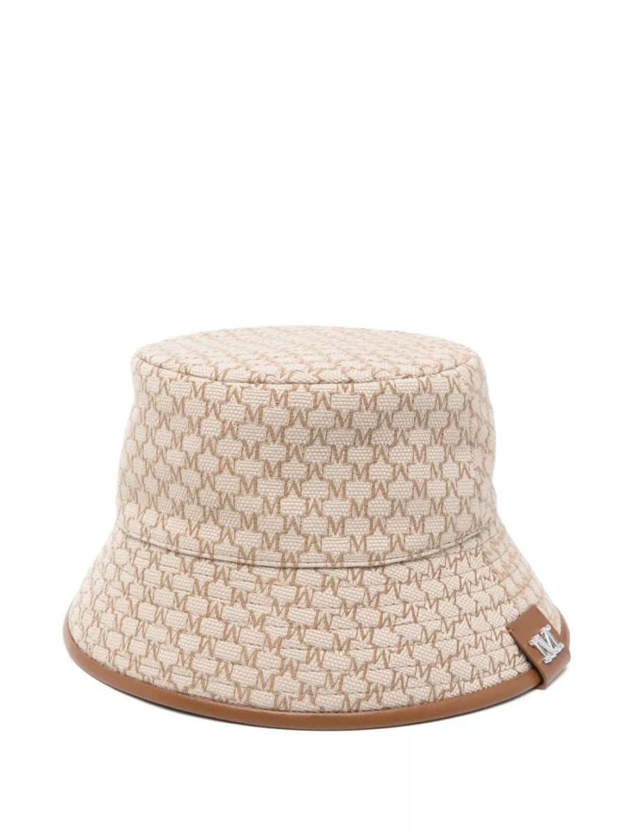 Max Mara Borsa a secchiello con logo allover