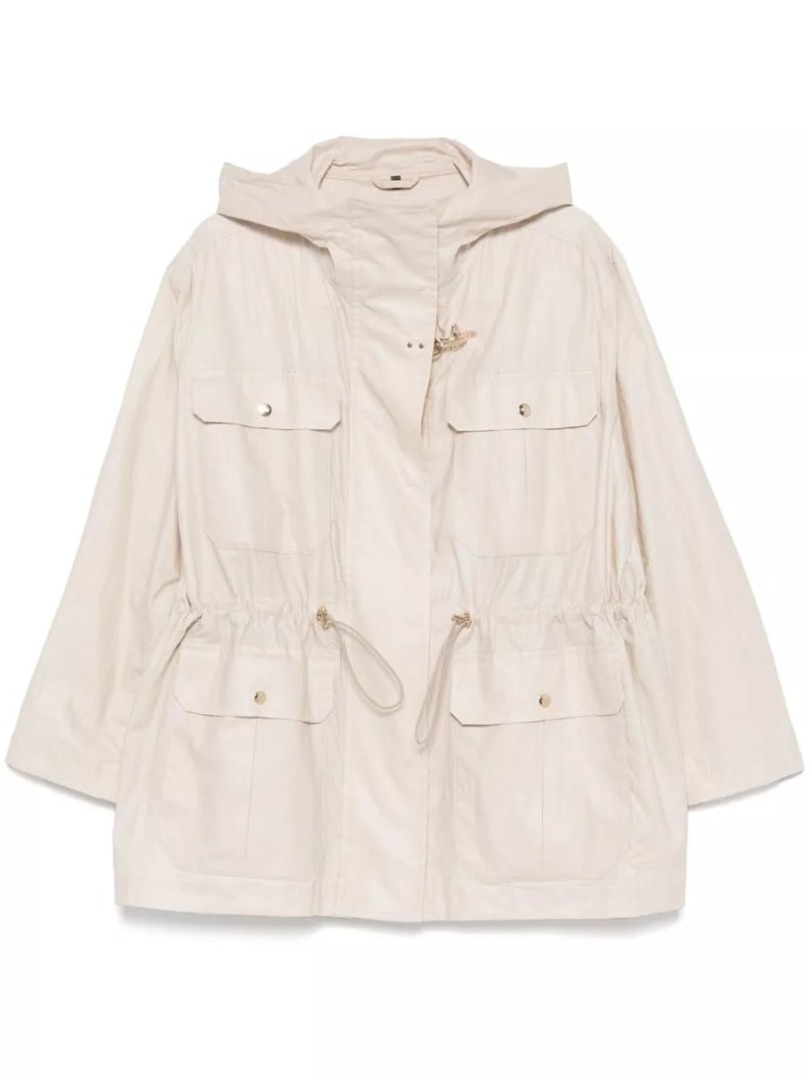 Fay Parka in misto lino e cotone