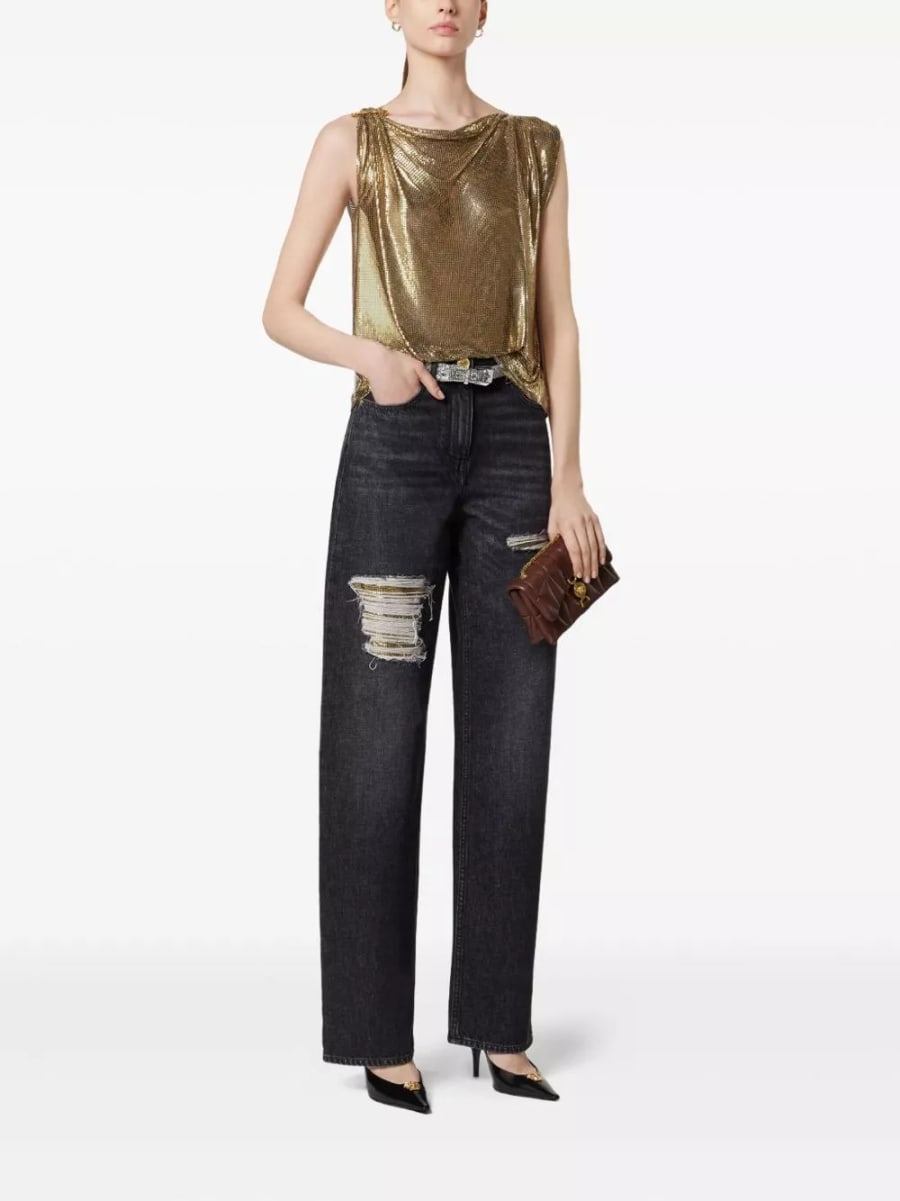 Versace Jeans in denim di cotone, view 2