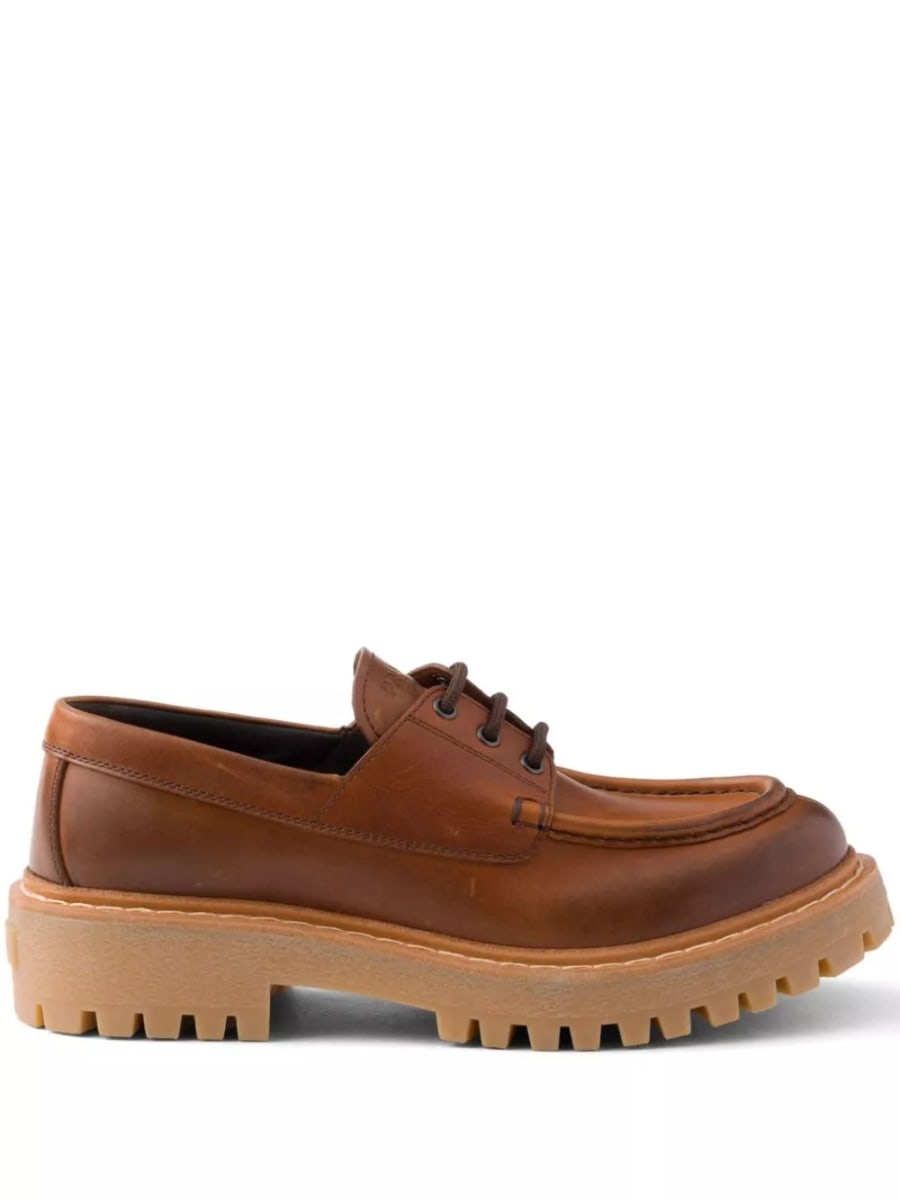 Prada Mocassino stringato in pelle