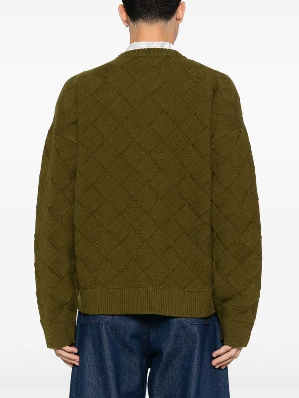 Bottega Veneta Maglia in lana Intreccio 3D, view 2