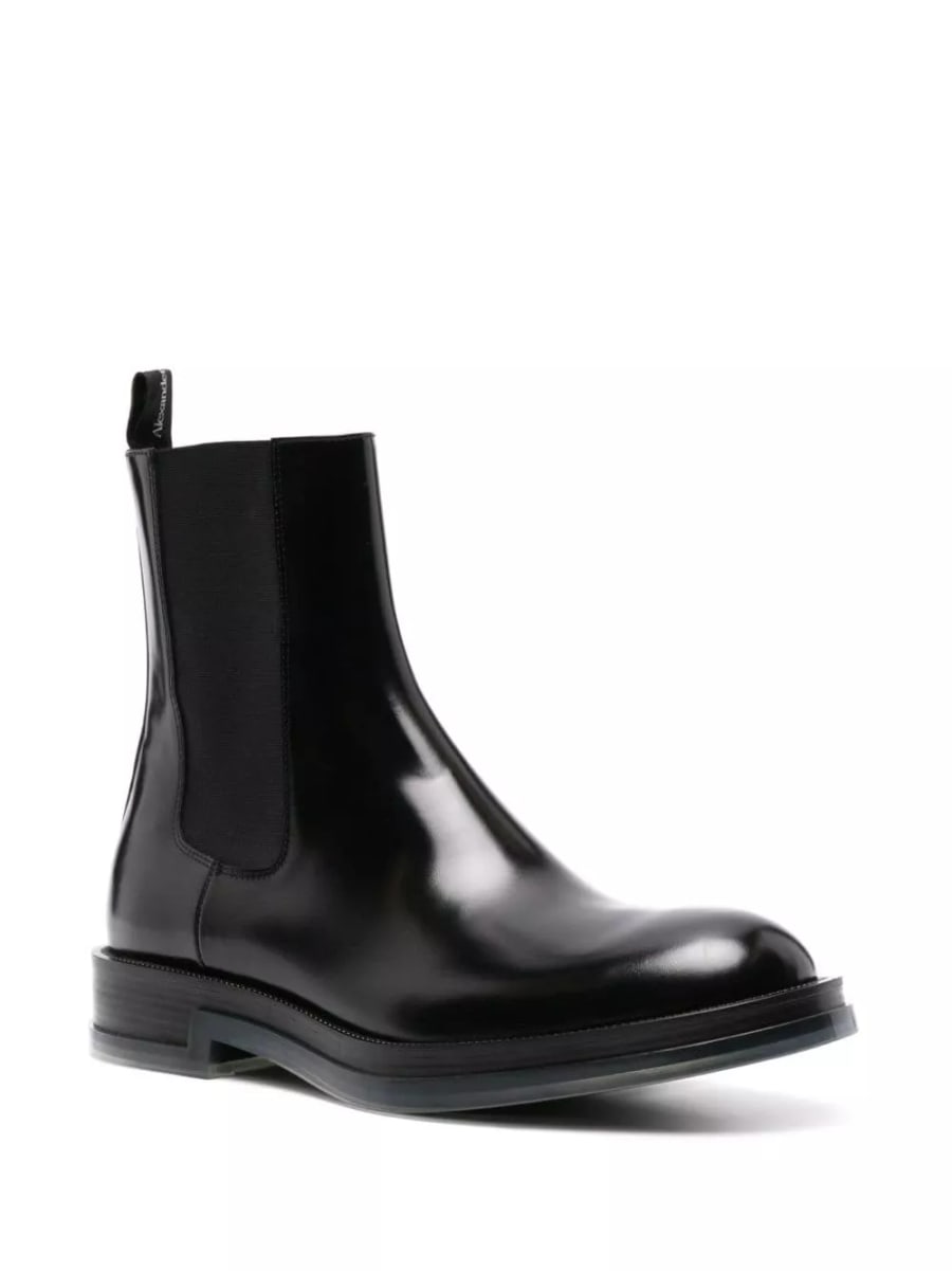 Alexander McQueen Stivali Logo, view 3