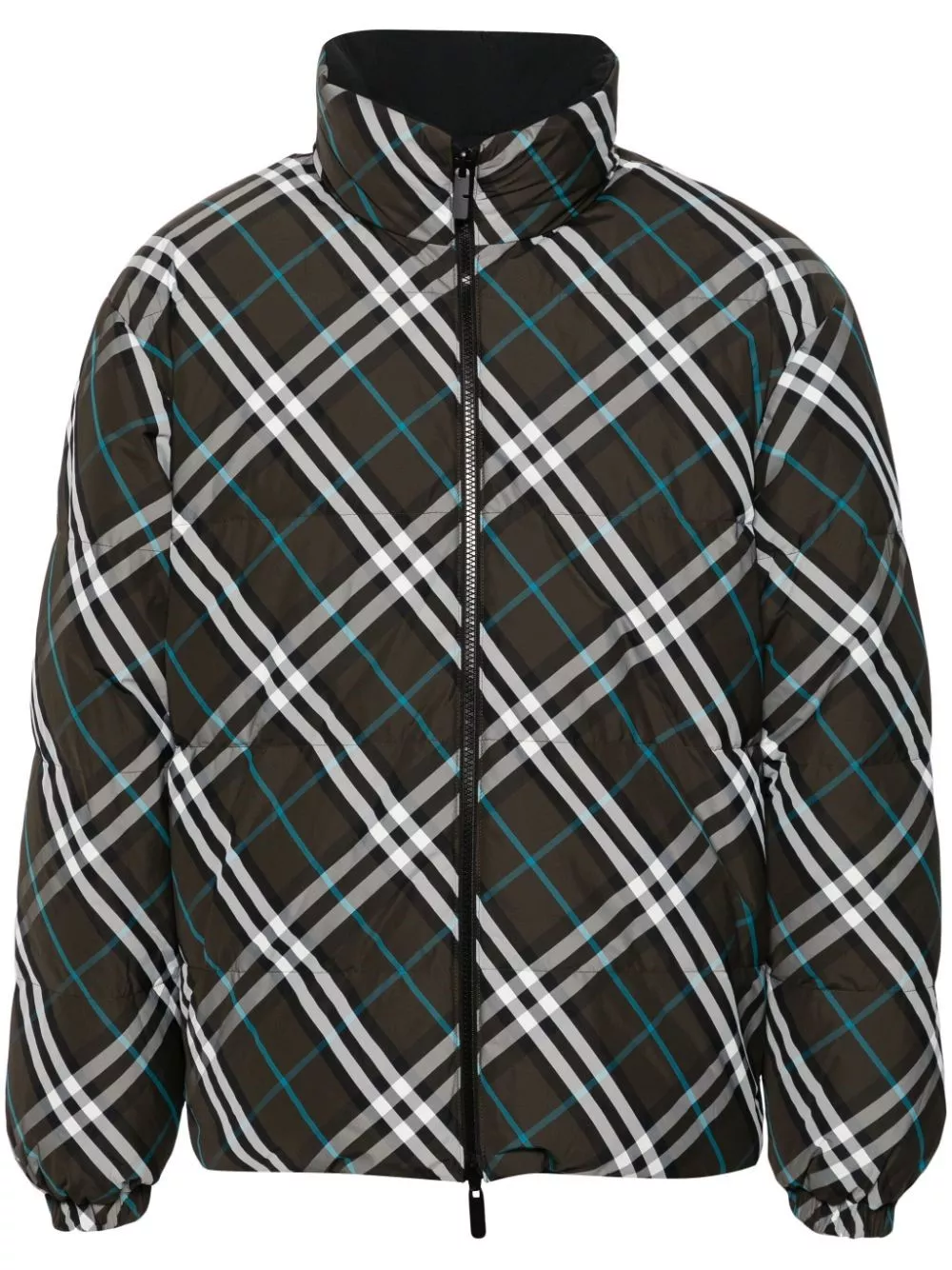 Burberry Giacca in piuma a quadri reversibile