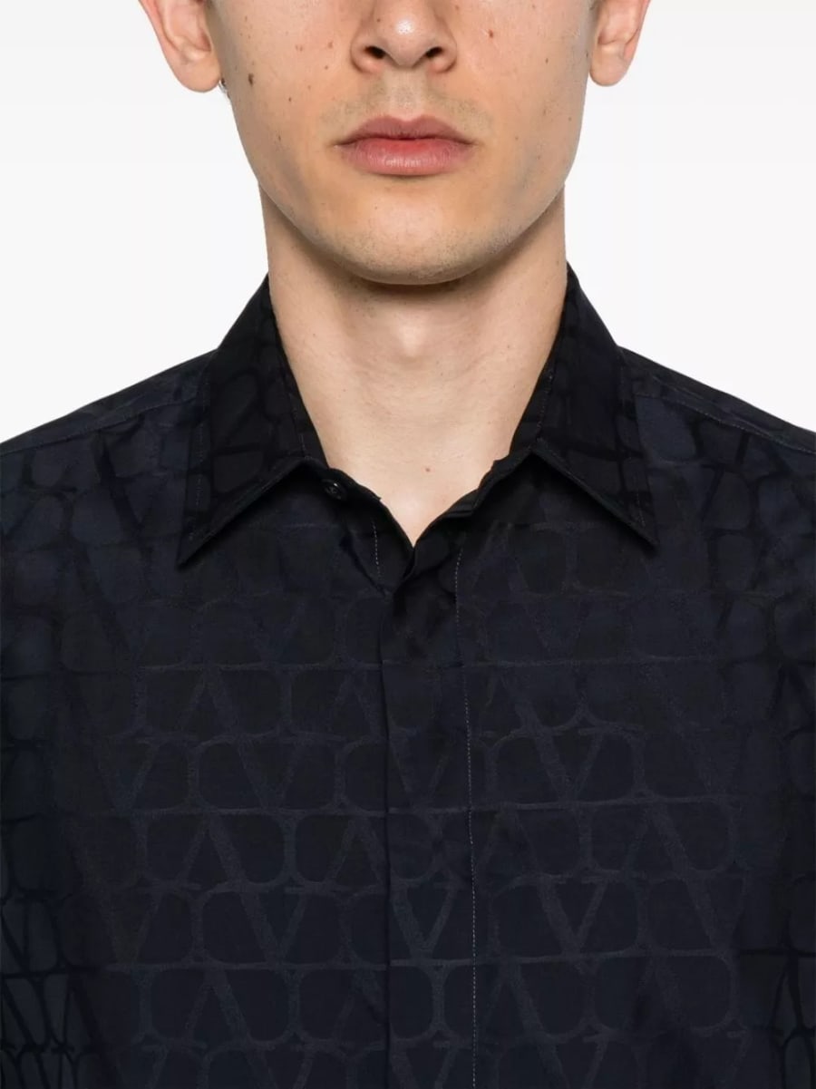 Valentino Camicia con logo, view 2