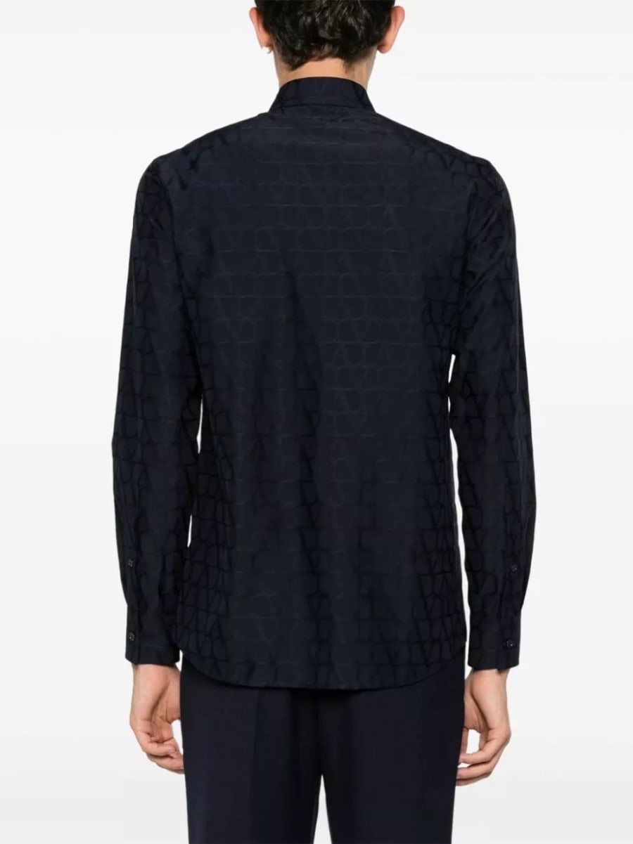 Valentino Camicia con logo, view 4