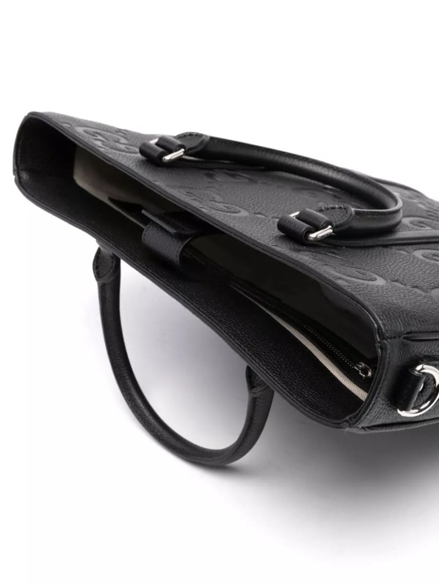 Gucci Borsa shopping con logo, view 4