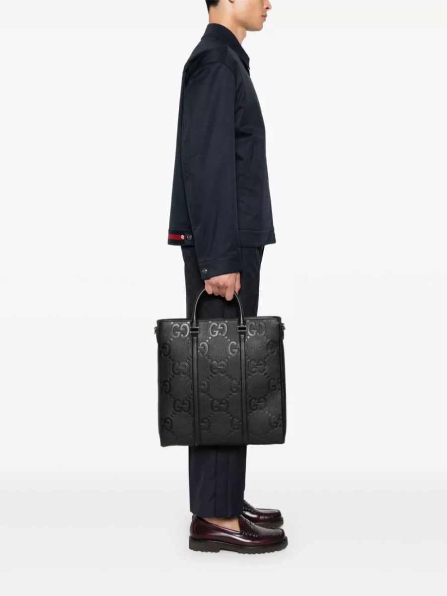 Gucci Borsa shopping con logo, view 5