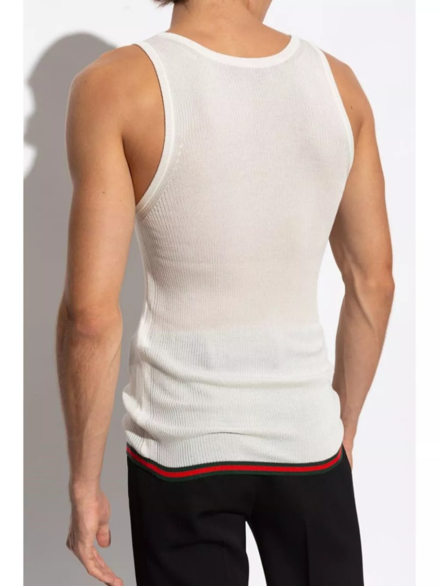 Gucci Canotta con logo, view 2