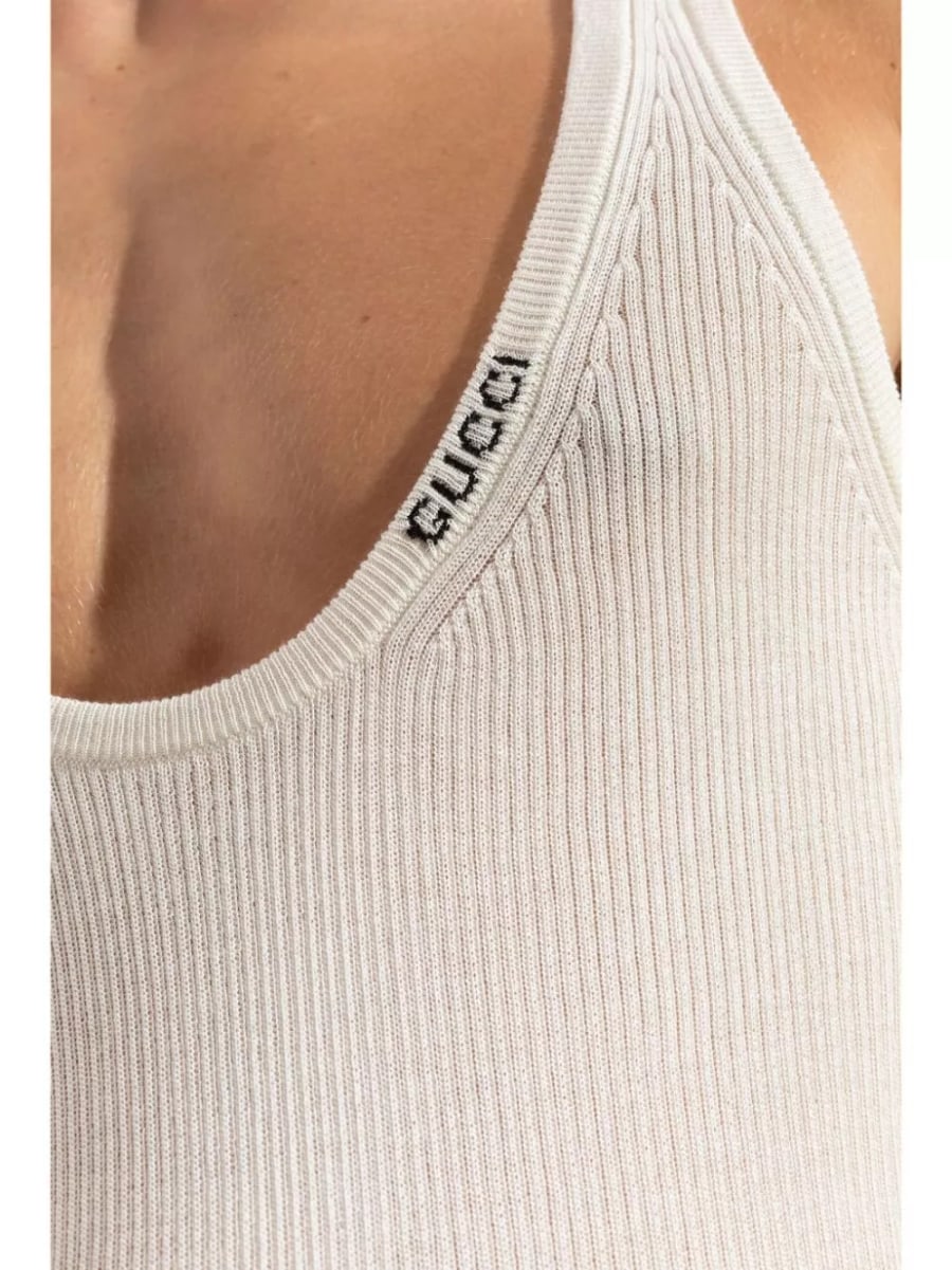 Gucci Canotta con logo, view 3
