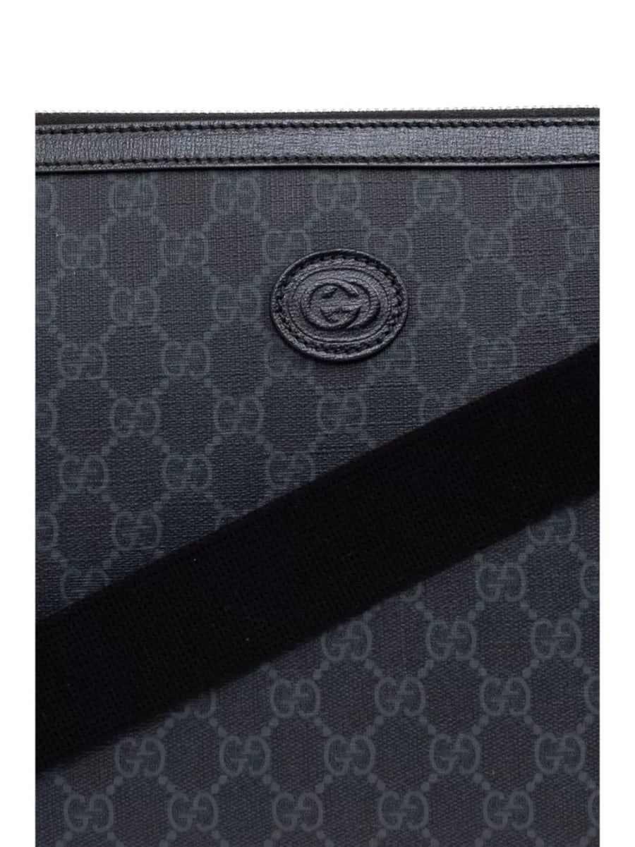 Gucci Borsa a spalla con logo, view 3