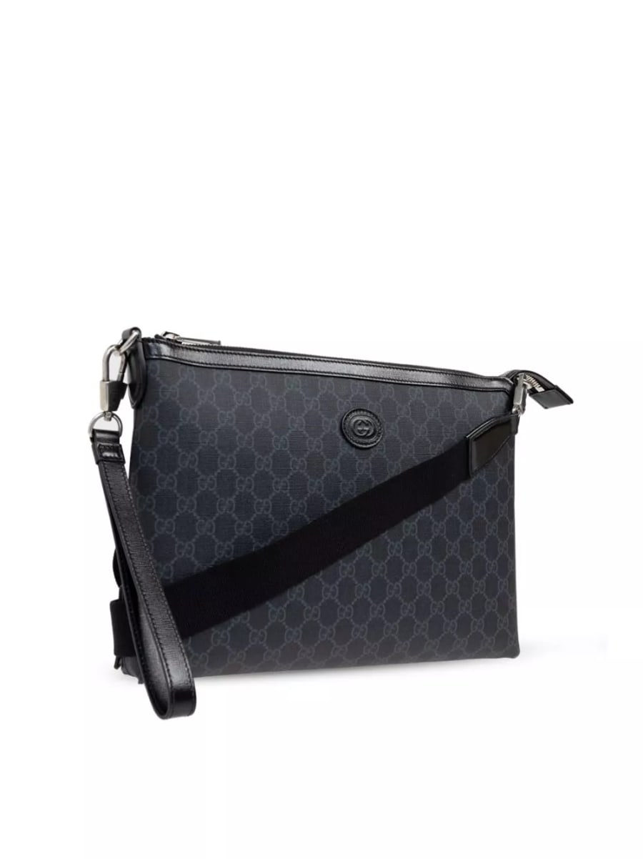 Gucci Borsa a spalla con logo, view 5