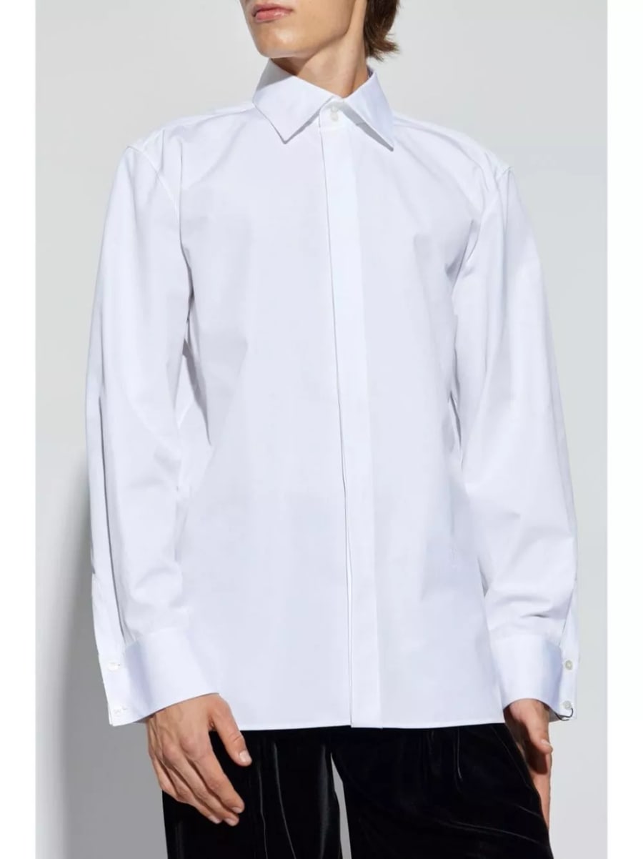 Saint Laurent Camicia in popeline, view 5
