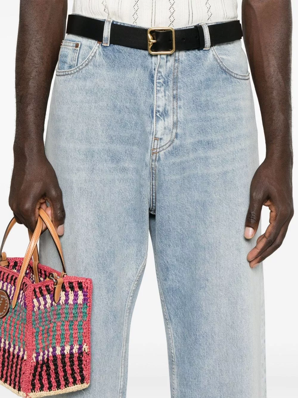 Valentino Jeans a gamba larga, view 2