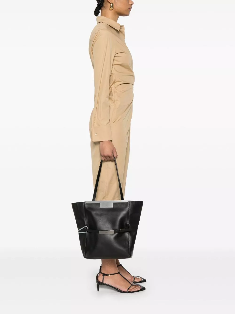 Max Mara Borsa a mano in pelle, view 2