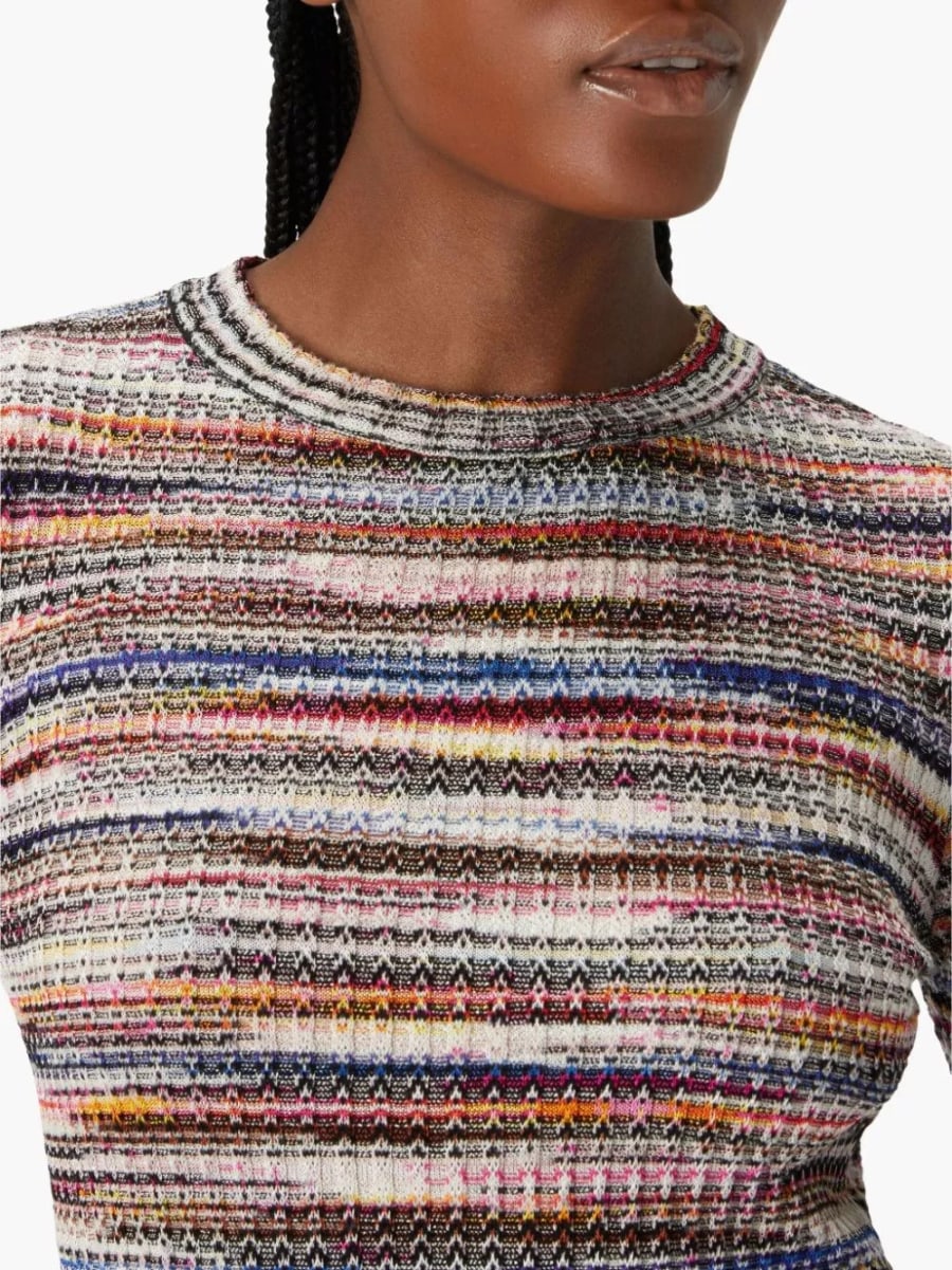 Missoni Abito corto a righe, view 2