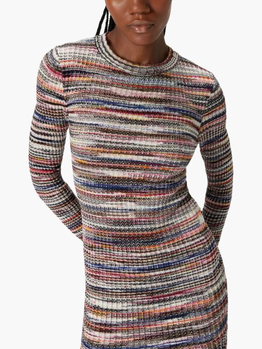 Missoni Abito corto a righe, view 4