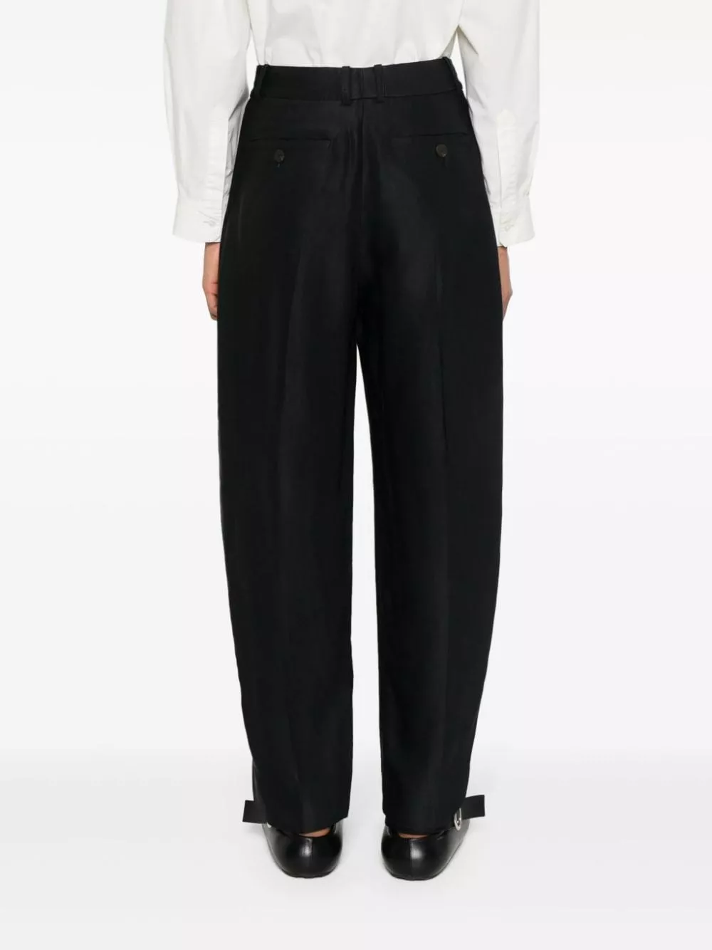 Studio nicholson Pantaloni larghi in lana, view 2