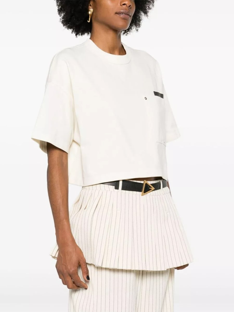 Bottega Veneta T-shirt in cotone, view 3