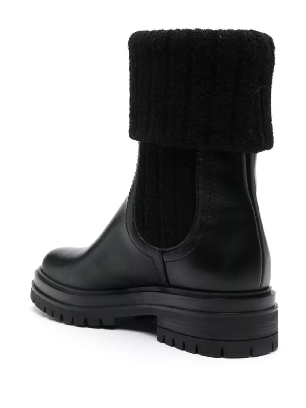 Gianvito rossi Stivaletto in pelle con risvolto, view 2