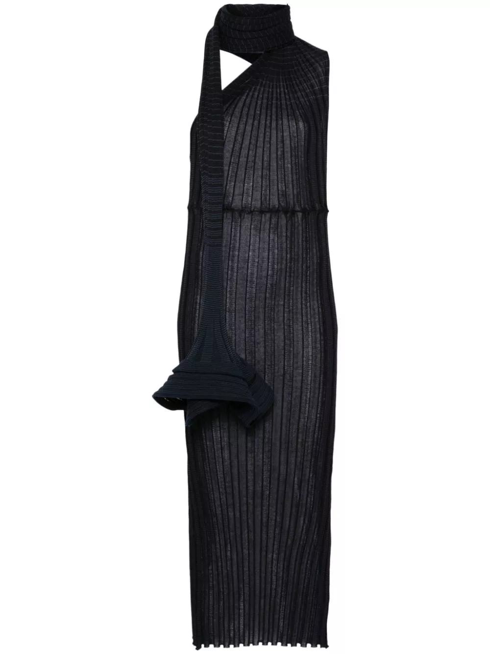Issey miyake Abito lungo lavorato a maglia