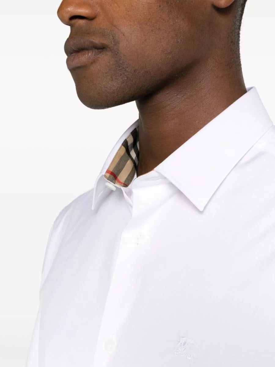 Burberry Camicia in cotone con logo EKD, view 3