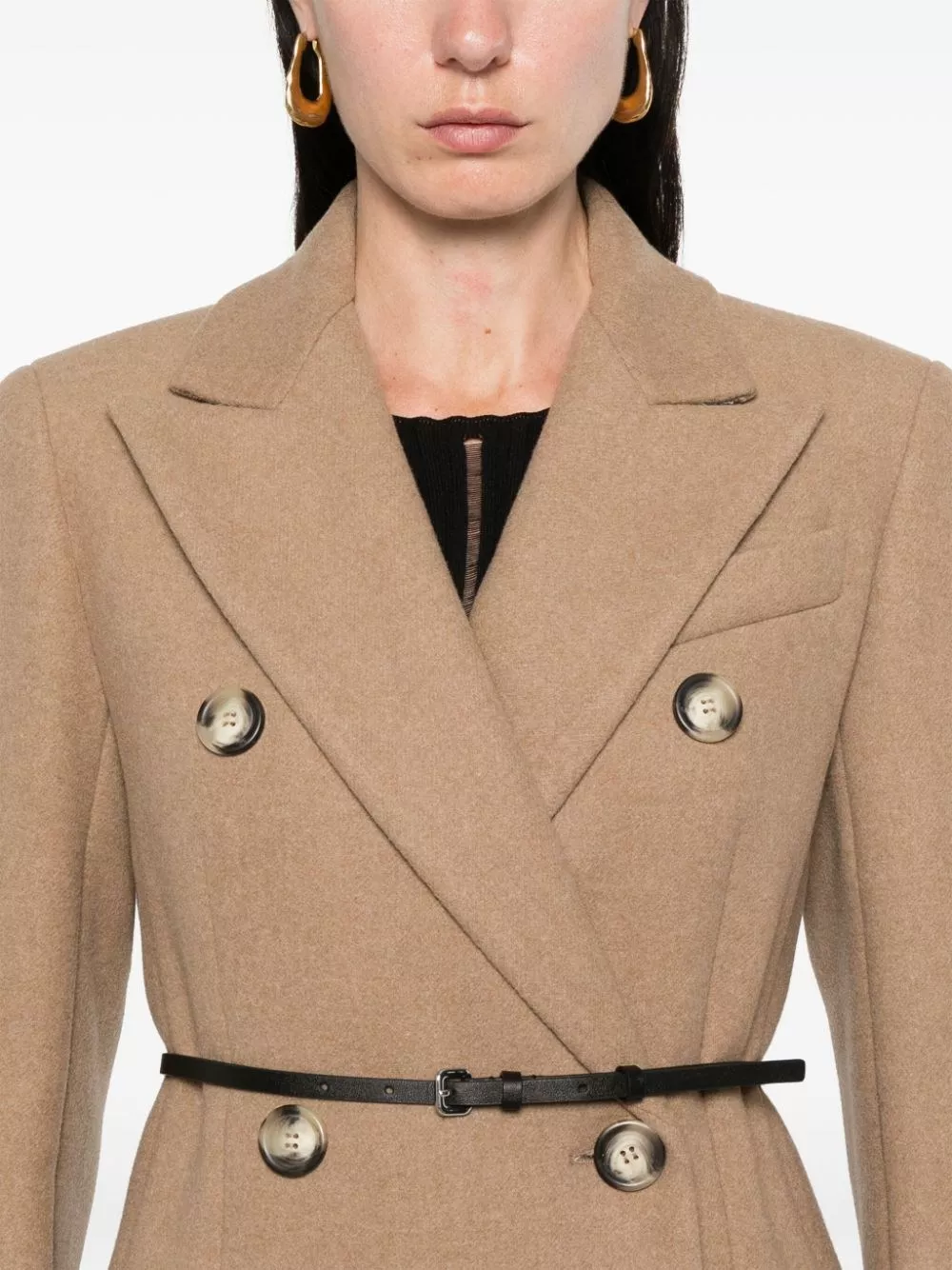 Sportmax Cappotto in lana doppiopetto, view 2