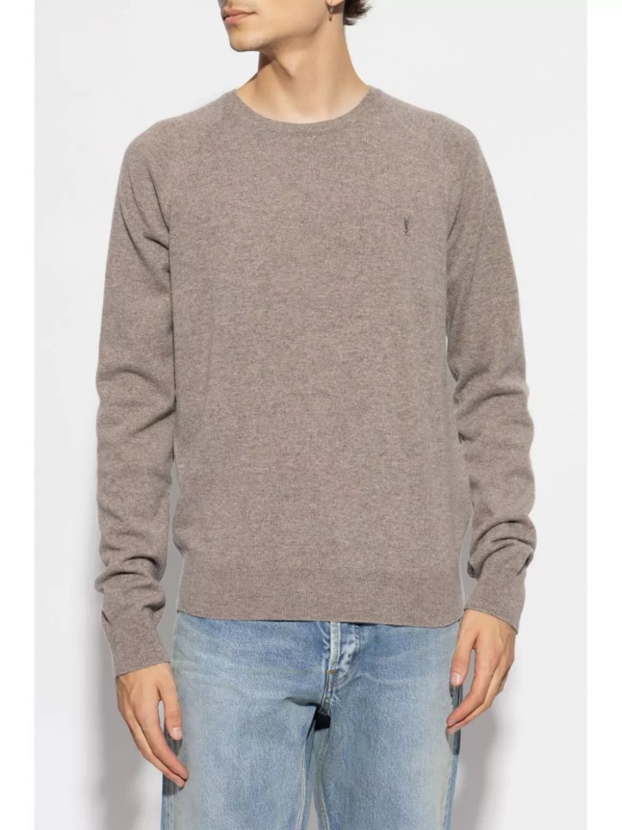 Saint Laurent Maglia girocollo in cashmere, view 4