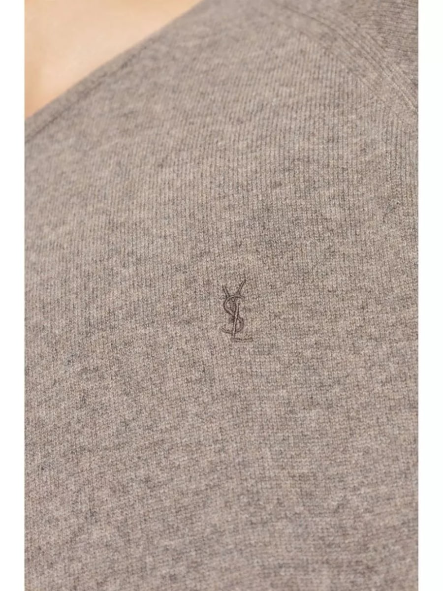 Saint Laurent Maglia girocollo in cashmere, view 5