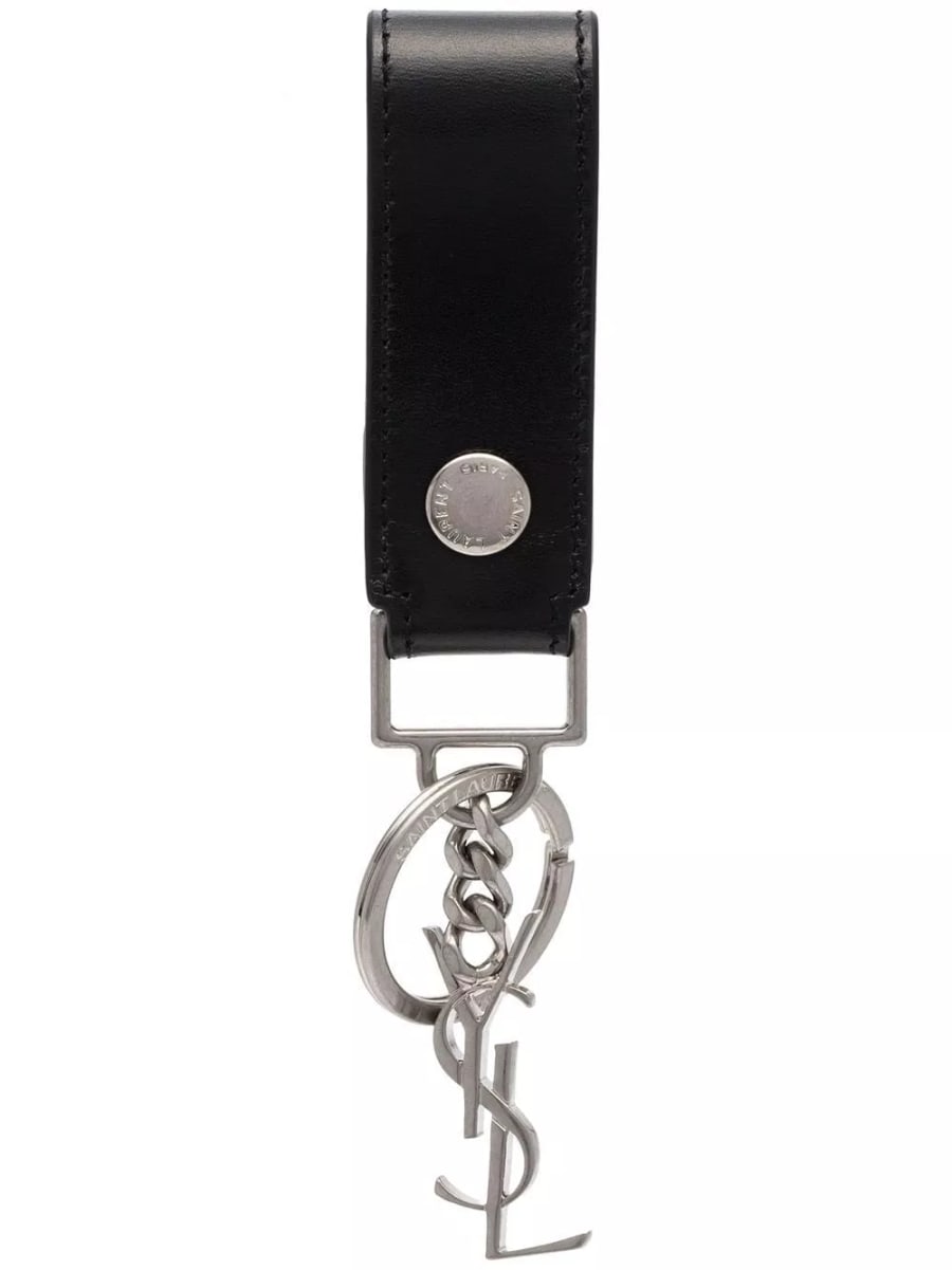 Saint Laurent Portachiavi Cassandre in pelle