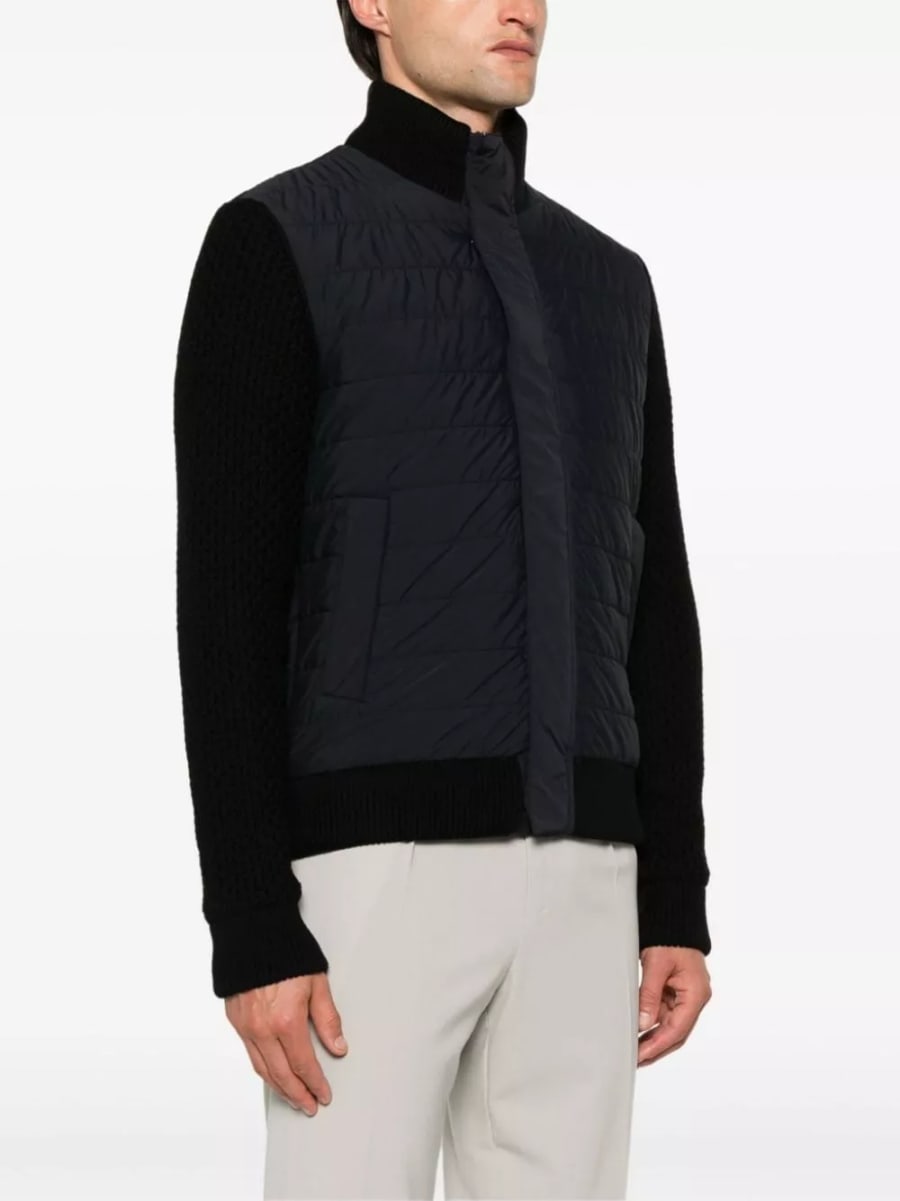 Herno Bomber in nylon e lana, view 2