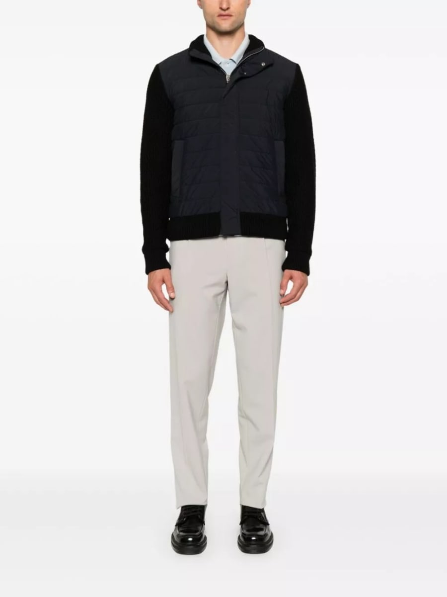 Herno Bomber in nylon e lana, view 4