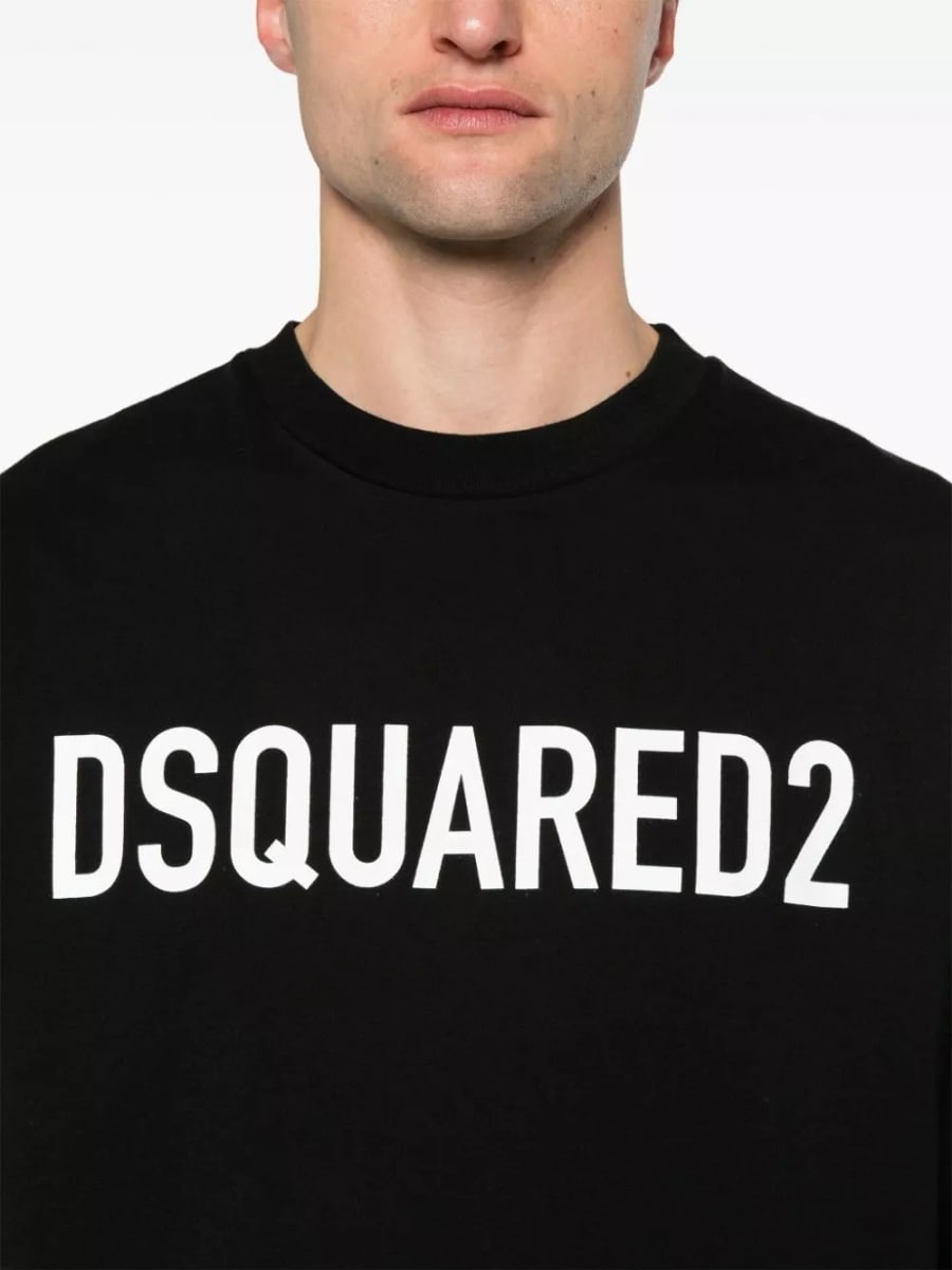 Dsquared2 T-shirt in cotone con logo, view 3
